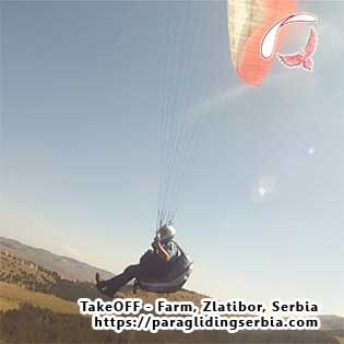 Gin Bommerang GTO is seen over Farm, Zlatibor. Follow cam is mounted on the stabilo side ... 
